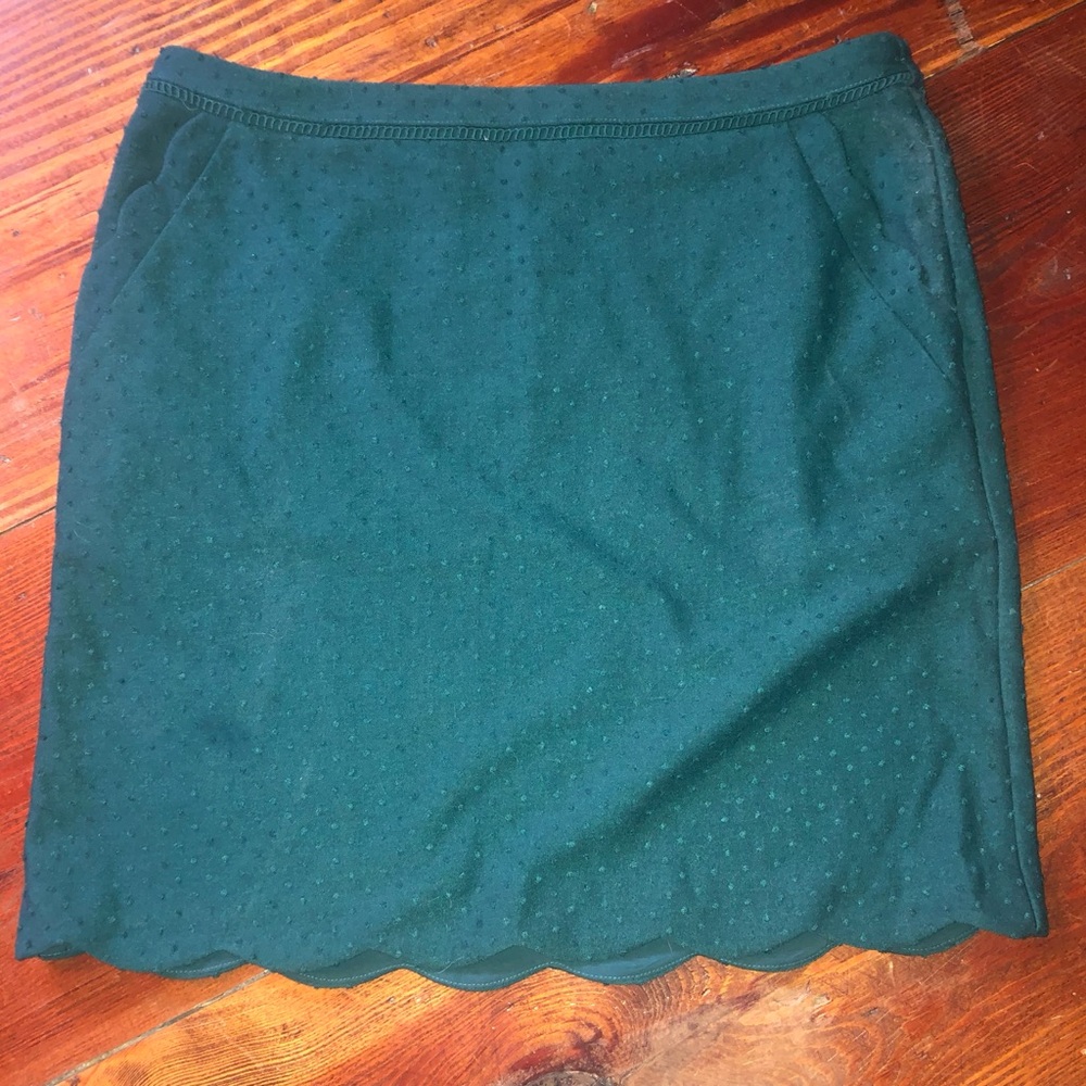 Kelly Green Ruffle Skirt - Picture 4 of 10